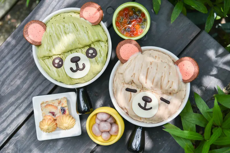 樂冰小屋：台中南屯區美食-無添加的可愛瀏海小熊雪花冰