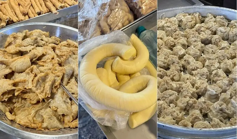 基隆仁愛市場必吃！兩全天婦羅、牛蒡天婦羅經典小吃，蛋腸必點，燒賣出爐即搶光。