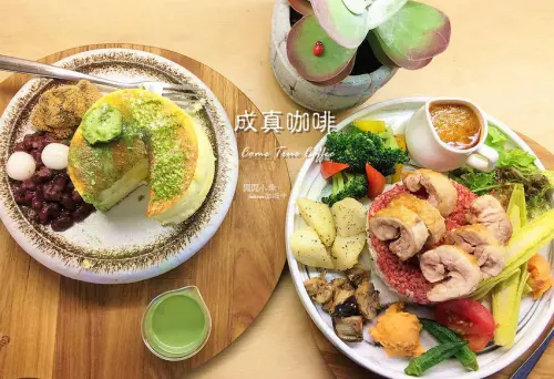 【大安區餐廳】成真咖啡 Come True Coffee。濃濃日式風格清新咖啡廳，舒芙蕾厚鬆餅，彩虹飯，永康街商圈，捷運東門站
