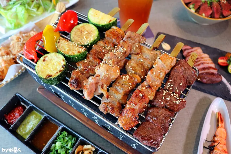 我流精緻烤物，創意料理串燒炸物調酒，牛肉丼飯平價美味，大螢幕運動賽事轉播，供包場派對聚餐小酌推薦