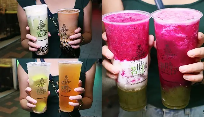 西門町飲料『茗時序-茶飲專賣萬華西門店』新品上市：火龍果椰椰、火龍一抹綠、花生奶霜鮮奶茶，菜單價位(捷運西門站)