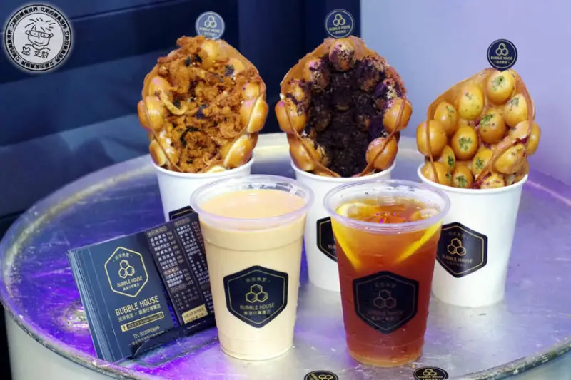 第一次吃雞蛋仔就上手．客製化雞蛋仔與鹹口味雞蛋仔任君挑選．波波食堂Bubble House x 雞蛋仔專賣店