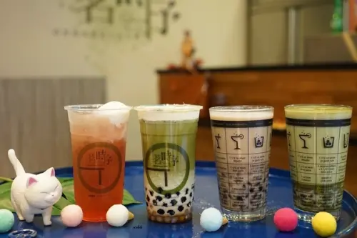 大里 茗時序茶飲 立食手搖飲料店 九份芋圓 Q彈波霸 靜岡抹茶 鮮乳坊鮮乳        
      