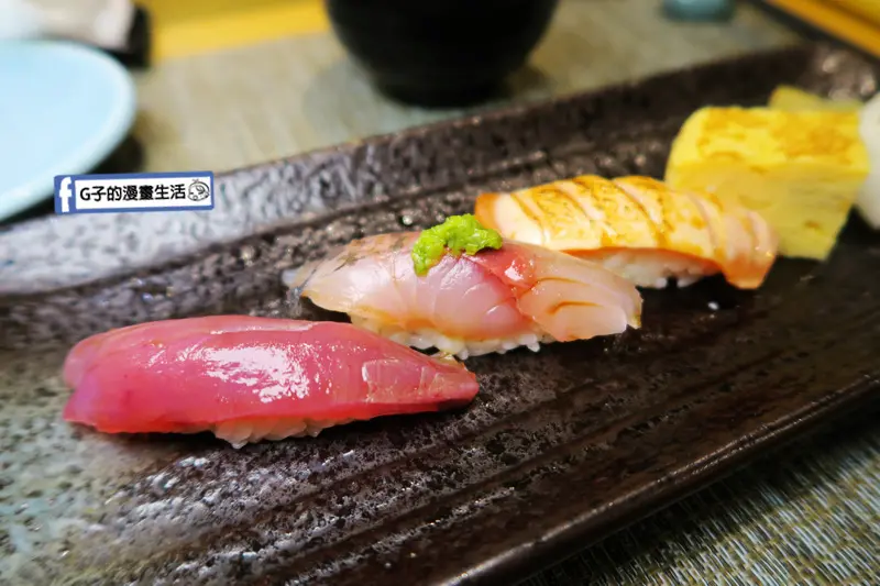 【林森北路壽司無菜單日本料理】樂山割烹壽司,條通美食CP值很高的生魚片握壽司.台北無菜單.商業午餐