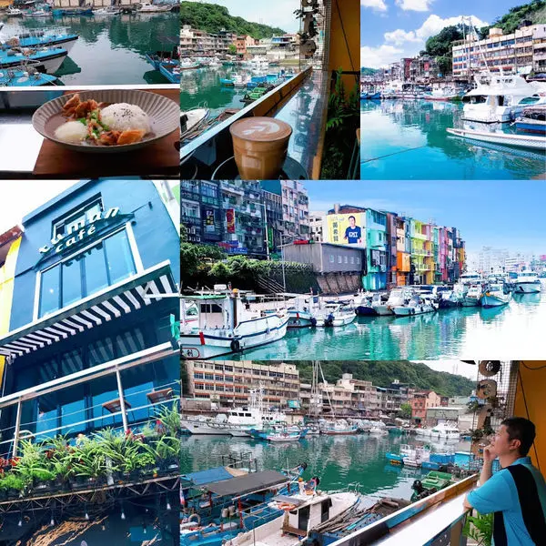 基隆海景咖啡館【圖們咖啡tuman café】正濱漁港最美的咖啡館/正濱漁港浪漫彩色小屋/2019基隆最新IG打卡餐廳
