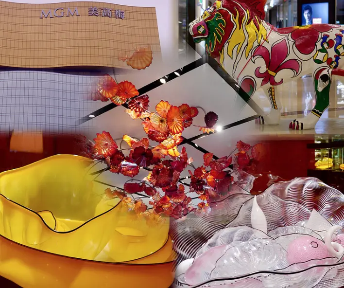 澳門景點遊：「美高梅酒店MGM」豪華如美術館、藝術館般的時尚酒店