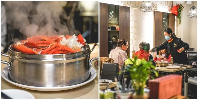 蒸天下蒸氣火鍋 ▏海鮮控必吃鍋物！！尚青ㄟ海鮮都在這一鍋。專人桌邊服務 2個人也能吃澎湃海鮮塔。近板橋體育場。新北美食/板橋美食