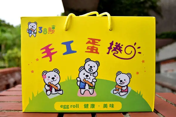 [宅配、團購美食] 38熊手工蛋捲 /三峽必買伴手禮，除了手工蛋捲，還有花生糖、蜜餞...