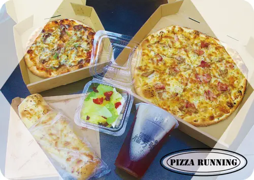 ♚台中美食♚pizza running。一中街。愛廣場。義式手工比薩。親民價格不失荷包，料多酥脆滋味讓人滿足