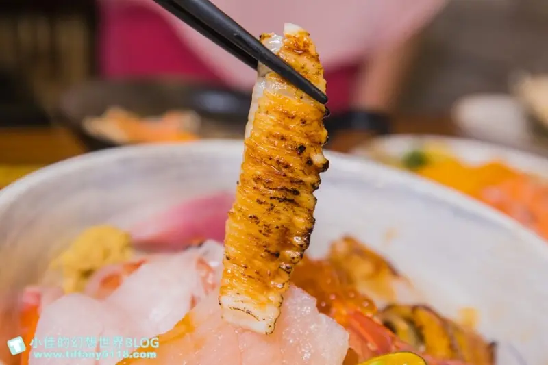 五漁村丼飯屋/味噌湯和醋飯無限量續點絕對能吃飽/海鮮丼直接給妳七種生魚片超划算/內湖美食推薦
