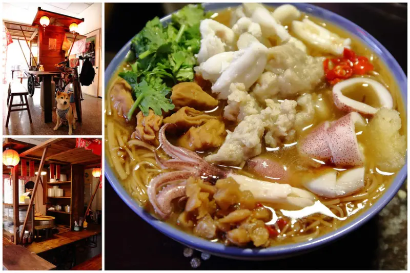 【食。泰山】懷舊中卷麵線〜超浮誇麵線！塞滿大腸+海鮮配料，中卷蛋每日限量晚來吃不到！