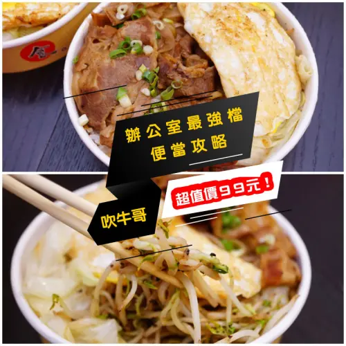 【台南便當】吹牛哥 碳火炙燒鐵板料理 ｜ 大份量超值便當 ｜ 上班族爭相訂購的午餐便當 ｜ 辦公室最強檔的便當攻略