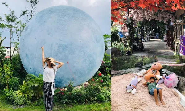 圓圓家出去玩-《南投景點》夢幻泡泡屋，超大藍色地球，可愛的多肉植物《多肉秘境》打卡去