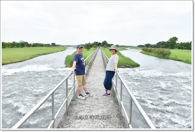 宜蘭景點》安農溪分洪堰風景區。找找看豆腐塊在哪裡？
