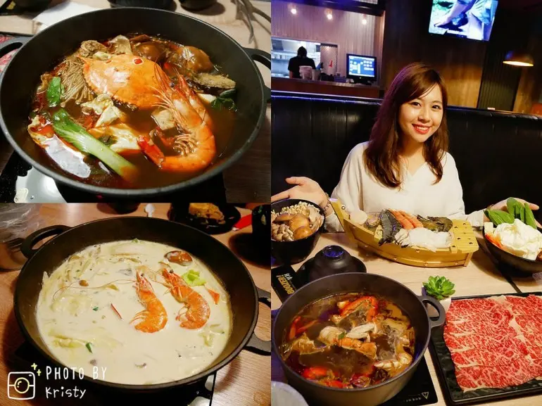 【中壢。海姥姥鮮鮮鍋物】特殊海鮮石頭鍋底x八種濃郁湯頭，碰撞石頭火鍋新風味！