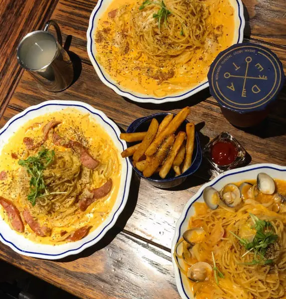 ◐台中北區 · 義式餐廳◑ 光司DATE一中店 | 一中商圈平價義大利麵200元有找~ 還可以免費加麵