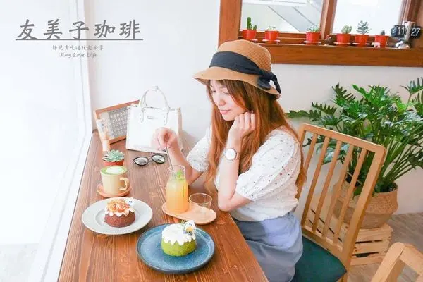 ★食★桃園→【友美子珈琲 Cafe Yumiko】清新簡約的裝潢風格/抹茶控不可錯過的小富士抹茶戚風/wooly cafe三店