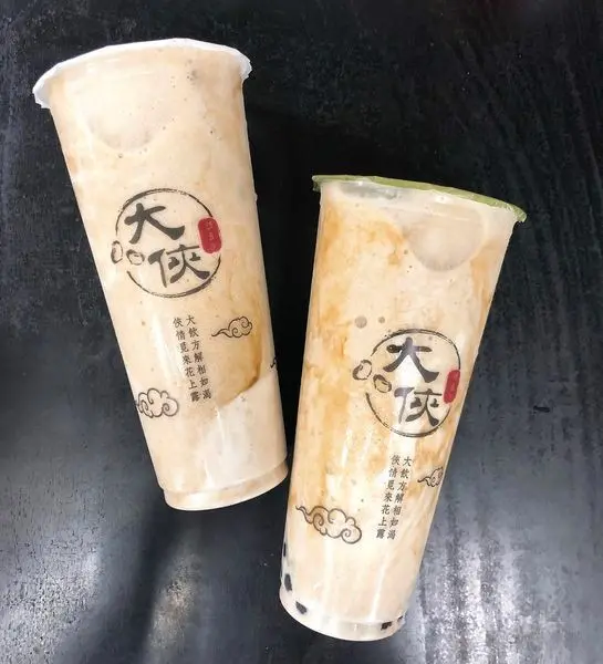 ◐台中西區 · 茶飲◑ 大俠綠豆沙牛乳 ｜純天然綠豆沙牛乳 冰沙口感綿密 配料還有黑糖珍珠