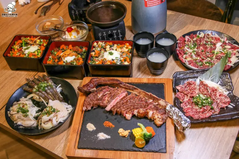 大丼燒之超大炙燒肉盤，澎派海鮮彩丼燒、無限暢飲白雞湯好享受 - 跟著尼力吃喝玩樂＆親子生活