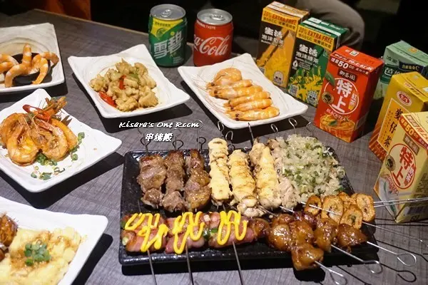 西門吃到飽．沒想到，串燒居酒屋菜色竟也有一口價吃到飽──串燒殿