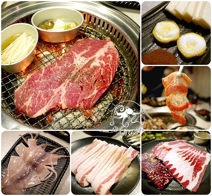 台中西區平價燒肉【Oh！Yaki 日式精緻炭火燒肉】吃到飽餐廳，比臉大的安格斯16oz嫩肩牛排，品項豐富選擇多，頂級饗宴也只要599元，超值推薦！