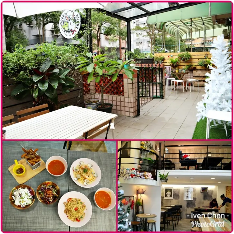 《內湖美式餐廳》隱藏在巷弄裡的美學餐廳/親子友善餐廳/寵物友善餐廳『Green Bunny』              