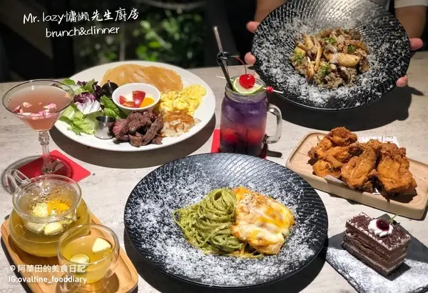 【台中北屯區】新開幕的MR.LAZY慵懶先生廚房Brunch&Dinner提供專屬的停車場、無限制用餐時間、且全天候供應餐點