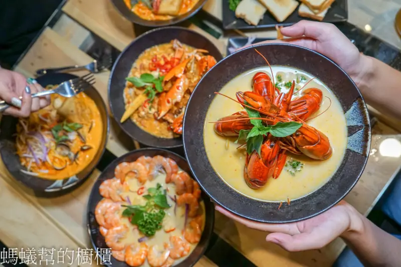 饗料理 | 員林南洋風味料理，每日限量20碗澳洲小龍蝦叻沙！超霸氣登場！不可錯過南洋叻沙美味~ - 螞蟻幫的櫥櫃