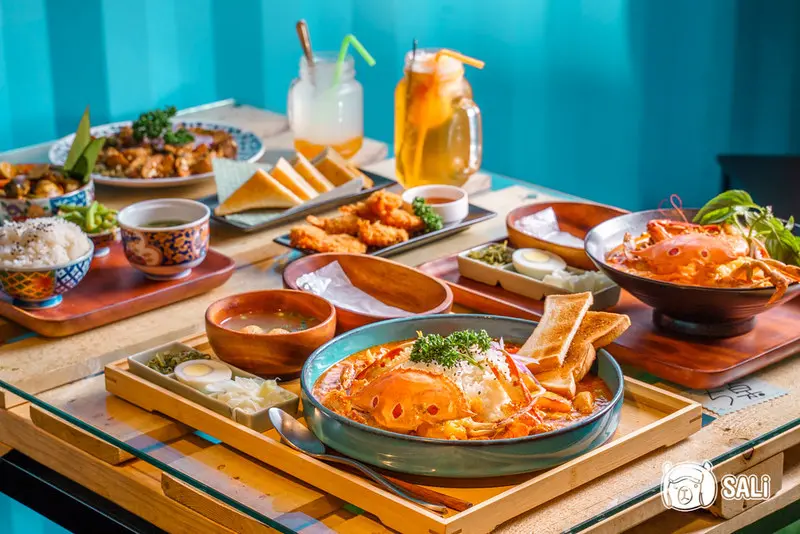 饗料理｜員林南洋料理推薦，道地新加坡叻沙濃郁鮮香，還有新加坡國菜辣螃蟹蛋飯越吃越上癮