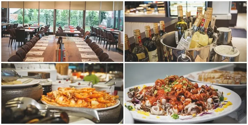 悅川酒店-羅琳西餐廳 ▏紅白酒無限暢飲 多國菜色乎哩呷免驚。入住悅川一路放空到隔天 晚餐選buffet吃到飽就對啦。宜蘭吃到飽推薦