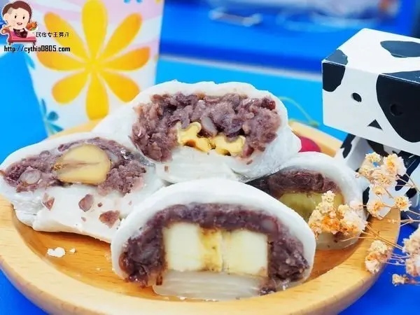 桃園發現手作的正方型大福，六種不同口味隨你挑，用優惠券來店外帶還可以打八折