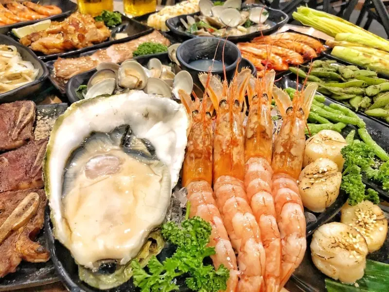 [台南 ‧ 中西區 ] 台南新店海神弄局 主打生猛海鮮燒烤再來杯臺虎啤酒好滿足 讓台南消夜名單多了一個聚餐的好去處