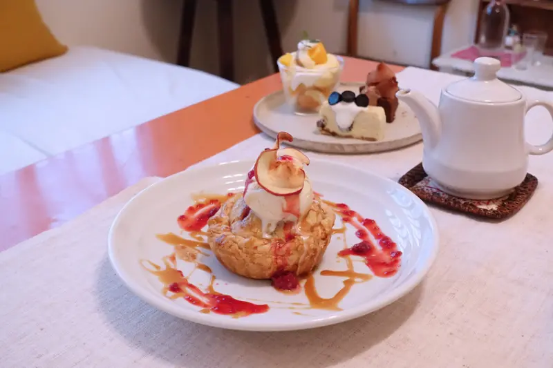 【甜點手作】烤蘋果派的方法 , 真正用心的美味手作精緻甜點 , 只採粉專預約制下午茶方式 , 信義安和巷弄內的日式私宅