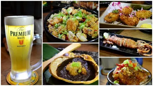 中山站美食_千岱秀居酒屋│中山站居酒屋推薦，居酒屋居然還有烤豬腳、油脂豐富的圓鱈下巴、奢侈的松葉蟹膏~ - 愛伊特candy的分享樂園