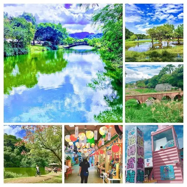 【扭轉奇雞/菱潭街興創基地/大平紅橋/三坑自然生態公園】龍潭四大美拍景點/桃園最大扭蛋機及百年古橋IG爆紅景點/周末就醬玩龍潭