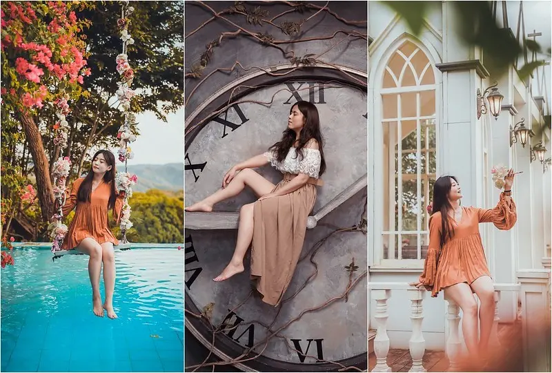 【苗栗三義│景點】莫內祕密花園。三義美拍景點推薦，拍婚紗基地開放啦，超過50組室內外造景，隨你拍