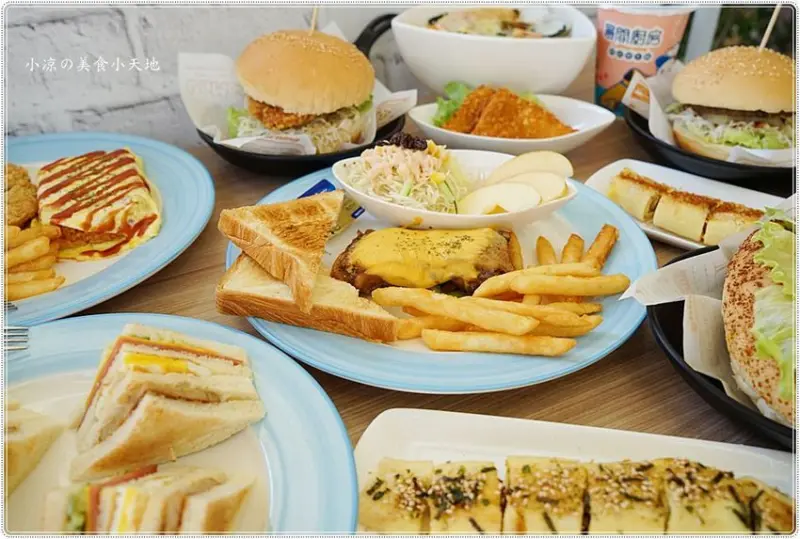 晨間廚房西式早午餐║南部人氣早餐進駐中部，藍白相間地中海風，質感手作料理，價格平實的早午餐任你選~ - 小凉的美食小天地