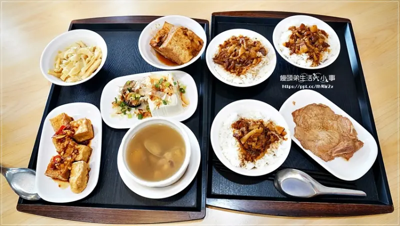 【新竹美食】米高魯肉飯／銅板美食／道地小吃／湖口美食／懷念的媽媽味／香菇雞湯／炸排骨／滷筍絲／炸豆腐