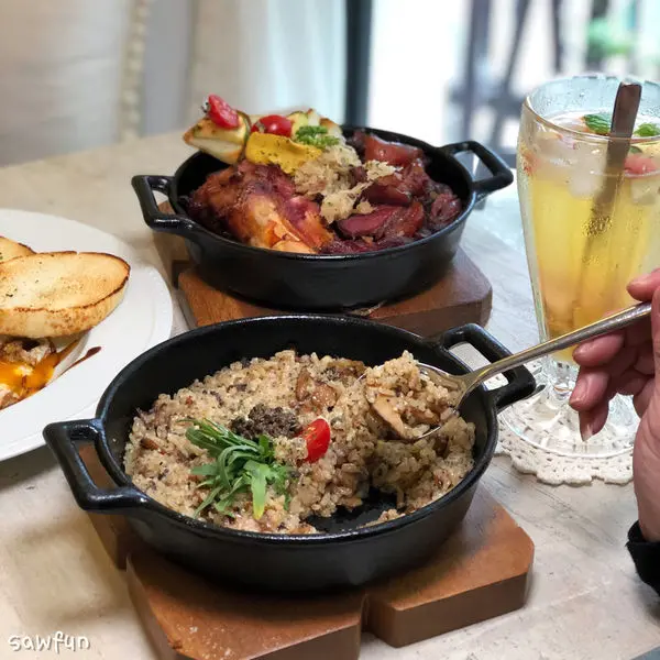 【台北美食】 BLAnC 中山 下午茶 中山站美食 約會聚餐推薦 氣氛好餐廳 鐵鍋料理 抹茶檸檬