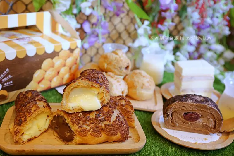 石原省太郎員林店｜NG脆皮爆漿泡芙一顆只要10元，員林銅板美食激推！彌月蛋糕推蛋糕捲 - Kiwi 樂活食旅