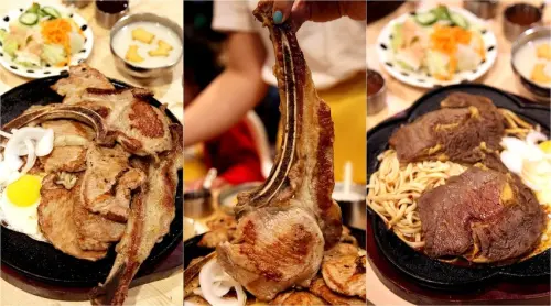 台南牛排-芯芯要去【仁德19號倉庫】~斧頭幫幫主必吃👉戰斧豬X2+豬里肌X6。肉食控必備口袋名單!