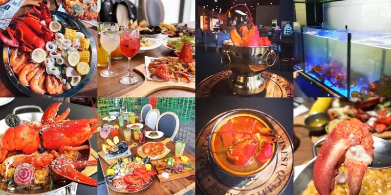 【台中老虎城】龍波斯特 台中七期討論度爆表.龍蝦料理餐酒館，有美式料理、龍蝦大餐有牛排餐有調酒買一送一，台中老虎城TigerCity購物中心2樓，文末有完整菜單