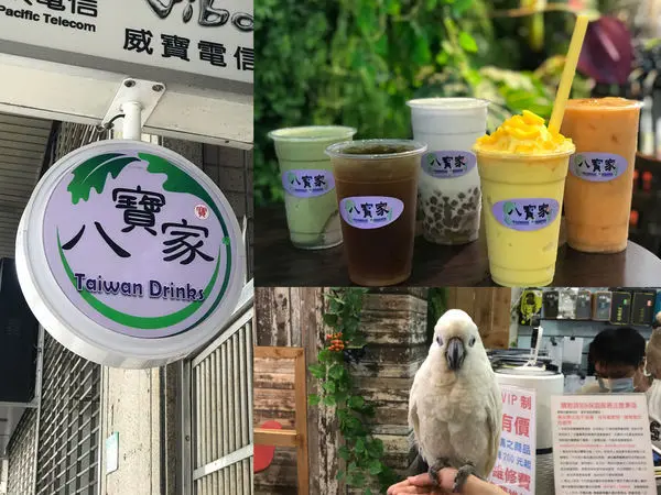 （松山）捷運站30秒！用料實在現做飲料店 快來看可愛鸚鵡八寶🦜！-八寶家