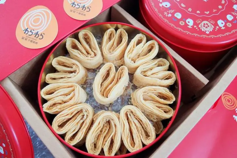 酒飽甜手作千層蛋捲｜台中人氣伴手禮 新春送禮新包裝超喜氣 100%日本鳥越製粉製作 婚宴禮餅 彌月禮盒