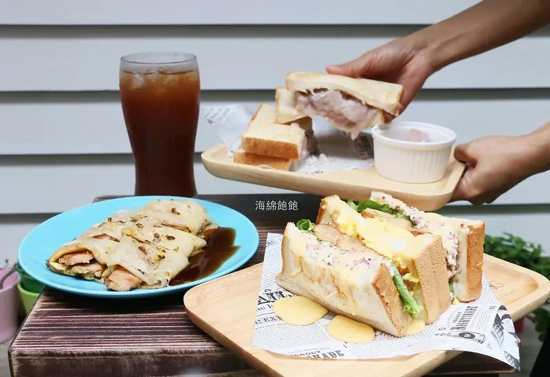 台北早午餐『MorningGo Brunch』岩漿起司春川辣雞三明治，蜜糖芋泥吐司，粉漿蛋餅，IG熱門打卡餐廳，MENU菜單價位(捷運小巨蛋站)