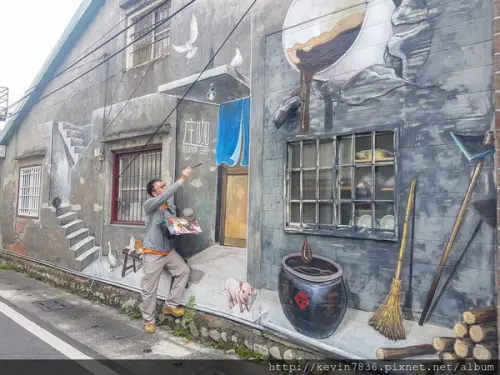 <屏東鹽埔>浪漫小鎮品味饗宴3D彩繪栩栩如生,平價美食滿滿料理讓人喜歡窩在<庄咖/ 咖啡.輕食.簡餐>