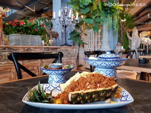 《高雄美食》WOO Taiwan（棧貳庫店）❤浮誇系！南洋叢林風~正宗泰北菜色餐廳｡