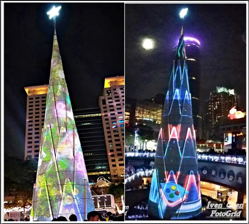 《2018新北市歡樂耶誕城》抓住2018的尾聲/展望新的一年/懷舊民歌演唱/打怪燈光秀/星系展區的閃閃流星夜空照耀人心-『新北市市民廣場』              