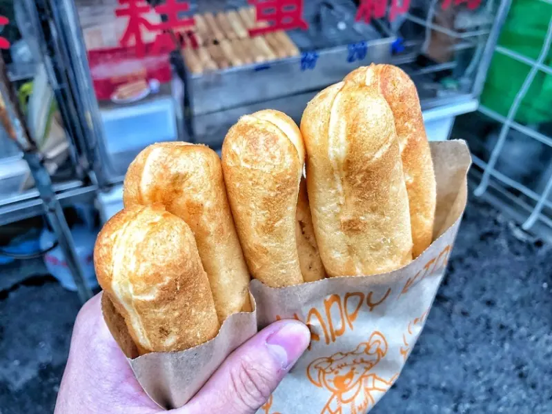 [台南 ‧ 永康區] 永康早菜市場海綿蛋糕 一份只要20元的傳統小點心