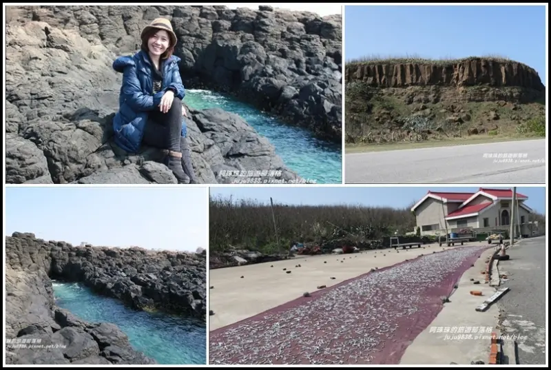 澎湖。風櫃洞聽滔。井垵小漁村曬魚乾